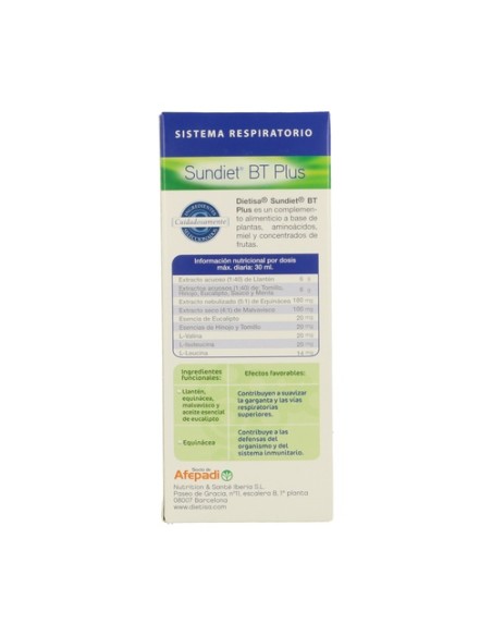 Sundiet Bt Plus 250 ml Dietisa