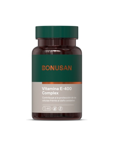 Vitamina E E-400 Complejo 60 cápsulas Bonusan