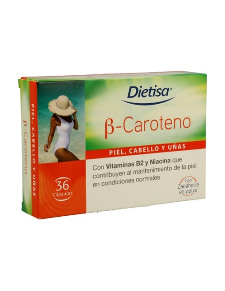 Beta Caroteno 36 cápsulas Dietisa