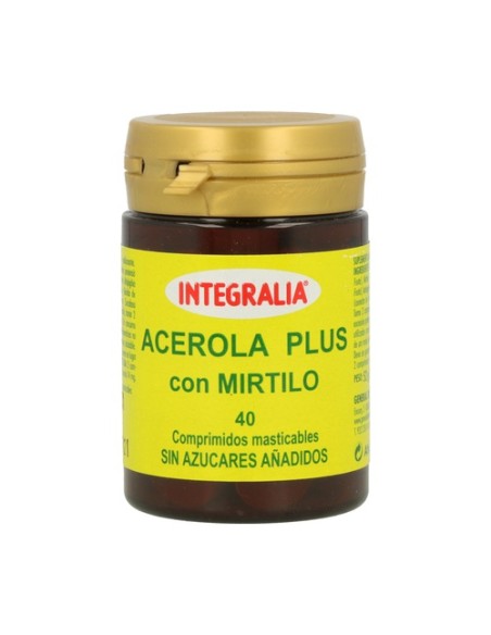 Acerola Plus con Mirtilo 40 comprimidos Integralia