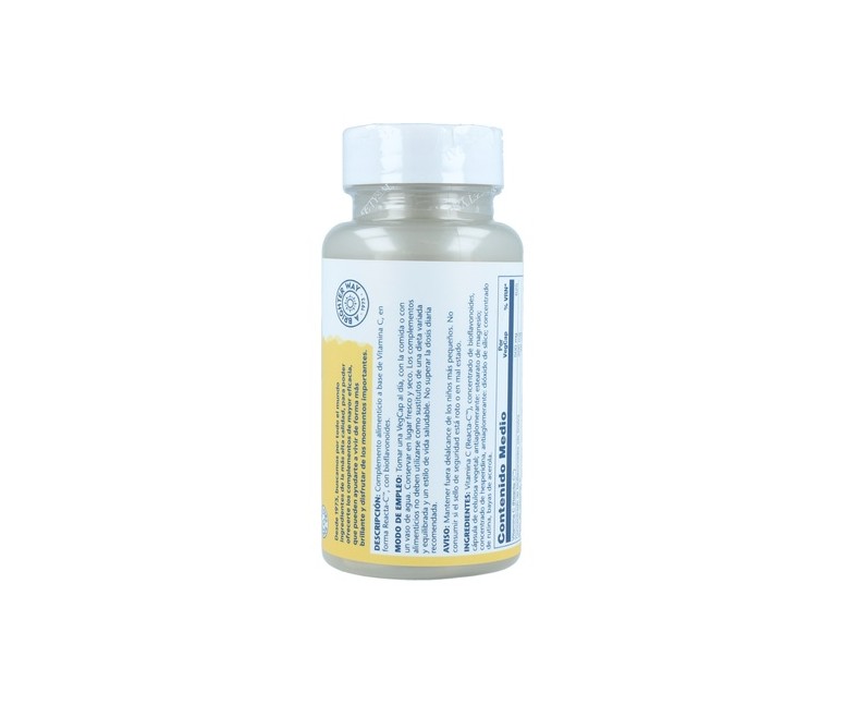 Reacta-C 60 cápsulas vegetales de 500mg Solaray