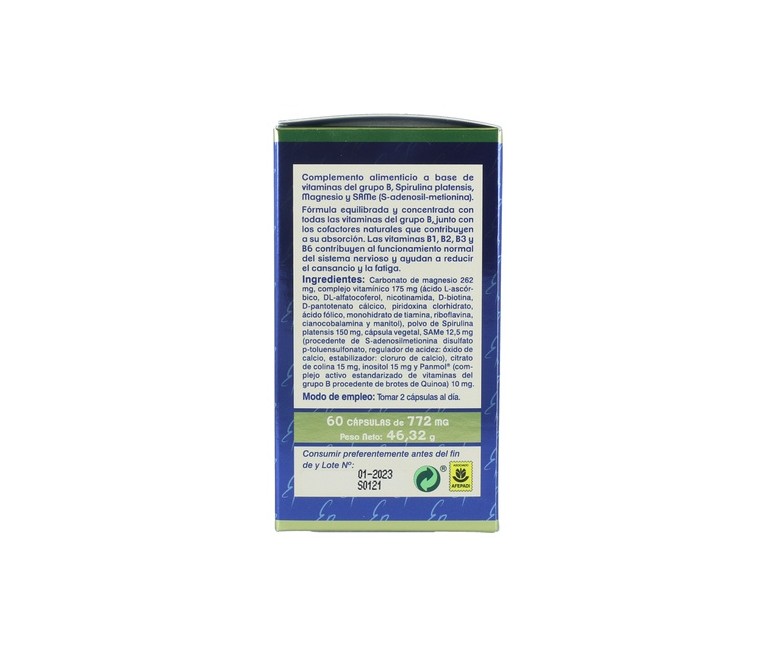 B-complex same 60 cápsulas vegetales de 772mg Estado Puro