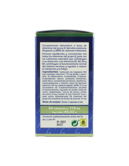 B-complex same 60 cápsulas vegetales de 772mg Estado Puro