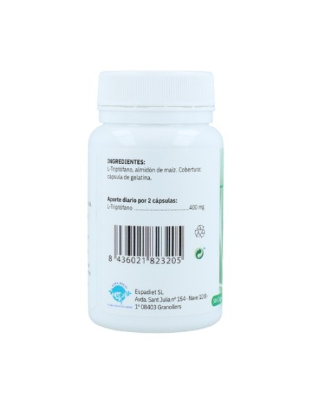 Triptófano 400 50 cápsulas de 400mg Espadiet