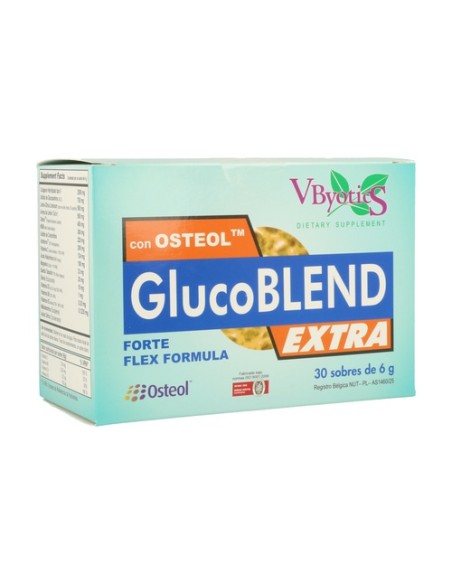Glucoblend Extra con Osteol 30 sobres Vbyotics