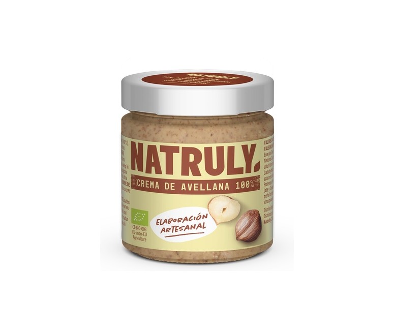 Crema Orgánica de Avellana 200 g Natruly