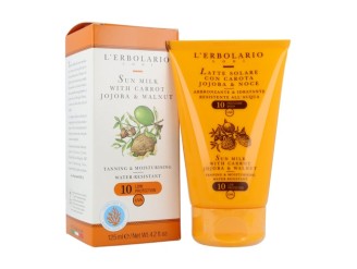 Leche Corporal SPF 10 de Zanahoria, Jojoba y Nuez