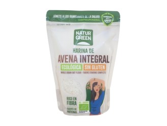Harina avena integral sin gluten bio