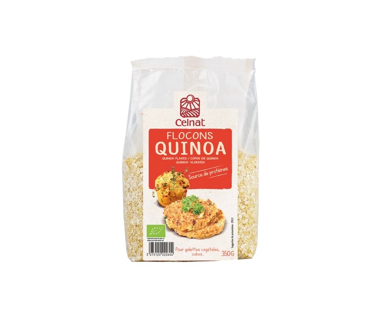 Copos de quinoa 350 g Celnat