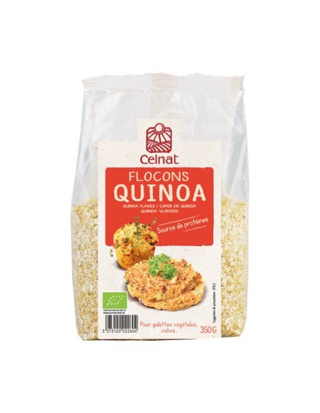Copos de quinoa 350 g Celnat