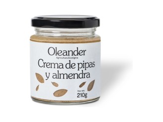 Crema de pipas y almendras tostadas con sal Bio